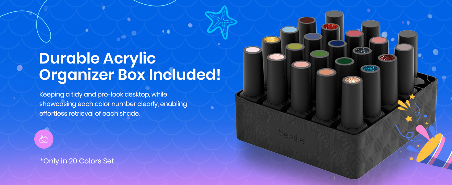 Durable Acrylic Organizer Box Included!