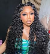 13x4 Lace Frontal Closure Deep Curly Regular HD Lace, 200% Density, 100% Brazilian Virgin Human H...