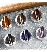 6 Colors Chrome Nail Powder Set for Nails Art Smooth Metallic Mirror Effect, Brown Copper Black N...