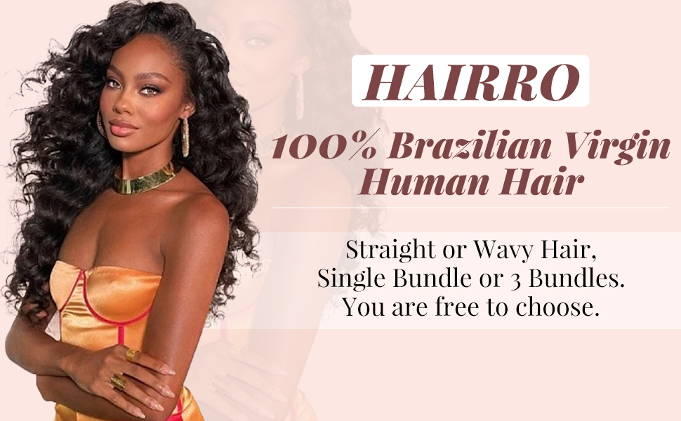 Hairro brazilian virgin human hair bundle real hair