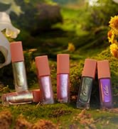 Oulac Liquid Glitter Eyeshadow Liquid Eyeshadow Purple Eyeshadow Non-sticky One-Swipe Coverage wi...