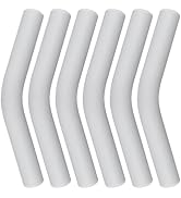 CustomyLife 6Pcs Silicone Straw Tips 5/16 inch Food Grade Rubber Straw Covers for Stainless Steel...