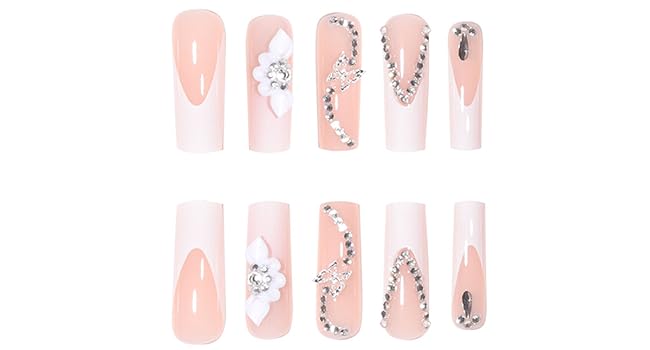 Long Press on Nails Square Fake Nails Press ons