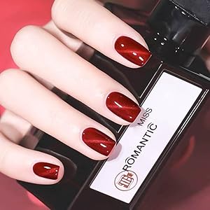 Red Square Short Fake Nails
