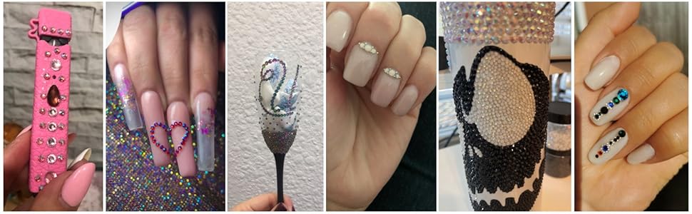 Rhinestones for Nail Art Decoration Crystal Gems Stones for Nails Face Clothes Jewelry DIY Crafts