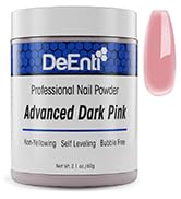 DeEnti Acrylic Nail Powder, 2oz Dark Pink Acrylic Powder Dip for Nails, Long Lasting Salon Qualit...