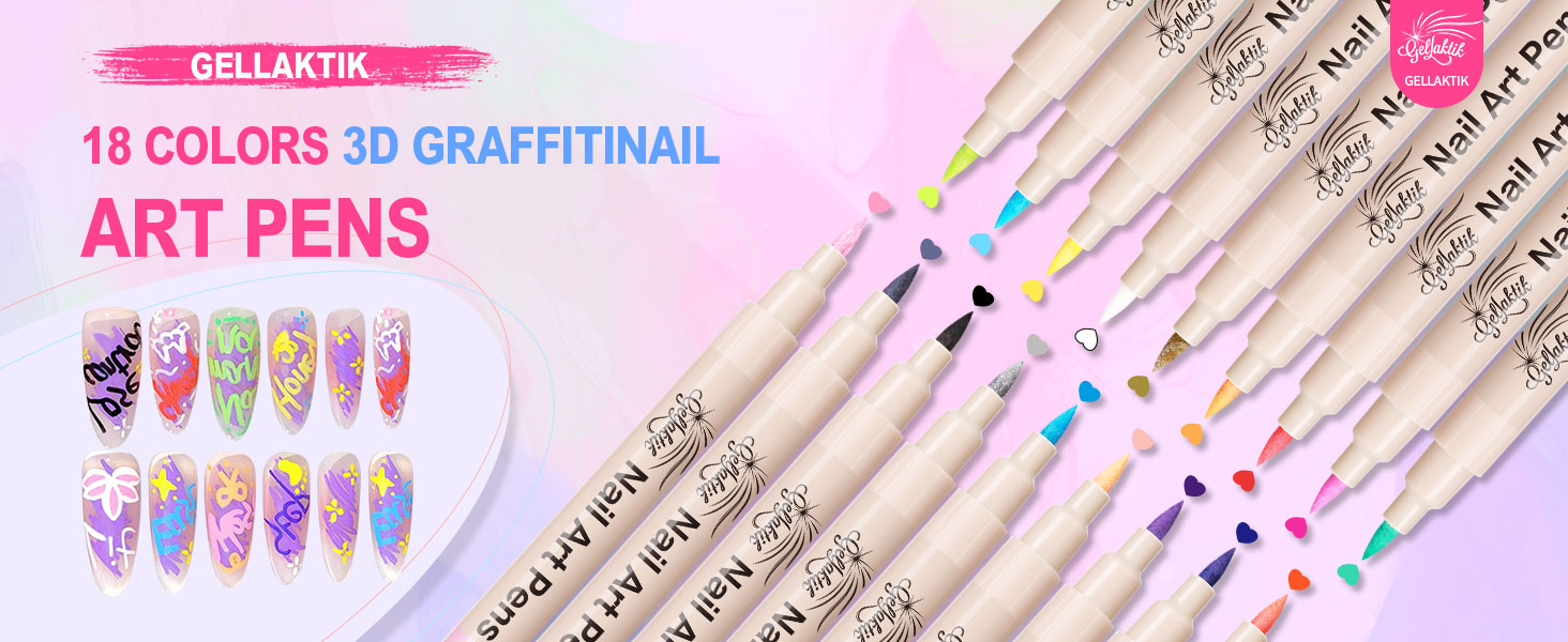 Acrylic Nail Art Pens Set, acrylic nail Polish Pens kit, Acrylic Paint Pens