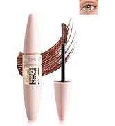 Brown Waterproof Mascara, Lashes Extension Mascara with Dual-Sided Brush, Great for Lengthening a...