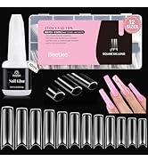 Beetles Gel Nail Tips Square XXL Extra Long Nails for Acrylic Nails Professional, 288 PCS 12 Size...