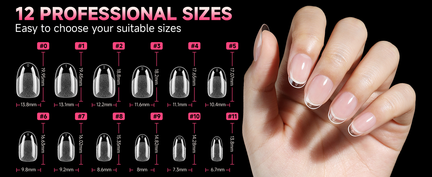 clear nail tips