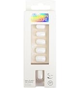 24 Pcs White Press on Nails Short Square - SHANRUN Spring Pure Color Classic Fake Nails French Gl...