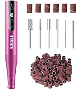AIRSEE Studio GO Cordless Electric Nail Drill, Professional Rechargeable Nail File, Efile Set for...