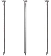 25pcs Hardware Nails, 4 Inches Nickel Plated Hanging Nails, Wall Nails for Hanging, Wood Nails, L...