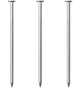 60pcs Hardware Nails, 3 Inches Nickel Plated Hanging Nails, Wall Nails for Hanging, Wood Nails, L...