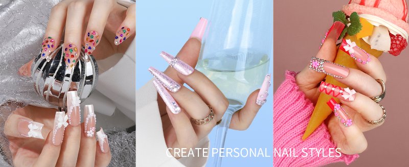 flower nail charms