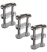CustomyLife 3pcs #50-2 Double Strand Roller Chain Master Link, Adjustable Carbon Steel Connector ...