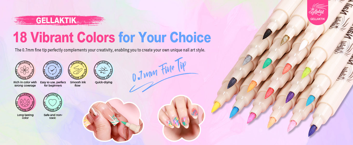 nail art markers for painting nails, Nail Point Dotting Liner Pen