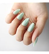 Almond Press On Nails Cat Eye Press on Nails with Glue for Women Ashionable Gel False Nails Reusa...