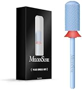 MelodySusie Safety Nail Drill Bits, 3/32'' Smooth Round Top Large Barrel Carbide Bits, Suitable f...
