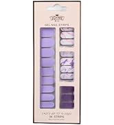LabTabBa 34pcs Gloss Nail Strips, UV-Free Nail Stickers, Nail Polish Strips Gradient Full Nail Wr...