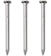 500pcs Hardware Nails, 1 Inch Nickel Plated Hanging Nails, Wall Nails for Picture Hanging, Wood N...