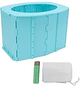 NSXAYIWE Portable Potty for Toddler Travel, Reusable Foldable Potty Training Toilet with Travel B...