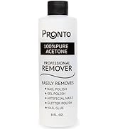 Pronto 100% Acetone Gel Nail Polish Remover - Gel Polish Remover for Nails | Acetone Nail Polish ...