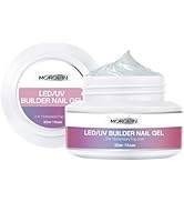 Morovan Clear Builder Gel for Nails: UV/LED Hard Gel Kit - 2oz Strong Sculpting Extension Strengt...