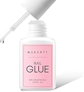 Makartt Super Strong Nail Glue: Salon Quality Brush On Glue for Acrylic & Fake Nails - Easy Appli...