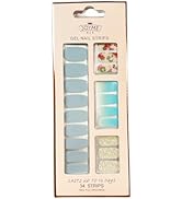 LabTabBa 34pcs Gloss Nail Strips, UV-Free Nail Stickers, Nail Polish Strips Gradient Full Nail Wr...