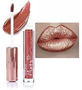 Matte Metallic Lip Gloss Long Lasting Waterproof Strong Pigmented Not Stick Cup Diamond Shimmer L...