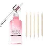 Makartt Press on Nail Glue Remover: 50ML Quick Glue Debonder | Easy Removal with a Dropper Applic...