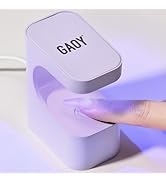 GAOY Mini UV Light for Gel Nails, Small Curing Light with 2 Timers, U-Shaped LED Nail Lamp for Fa...