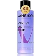 VANSISOS Professional Acrylic Nail Liquid: 8fl.oz Acrylic Liquid for Acrylic Powders Non-Yellowin...