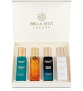 Bella Vita Organic Unisex Luxury Perfume Gift Set 4x20 ML for Men & Women | Long Lasting Fragranc...