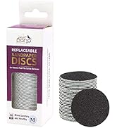 PANA Round Black Medium Grit Replaceable Sandpaper Refill Discs - Pedi File Easy Strip Peel Pads ...