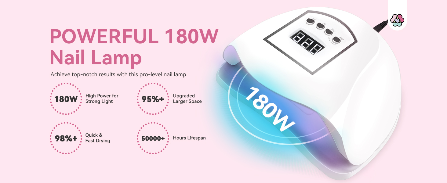 POWERFUL 180W Nail Lamp