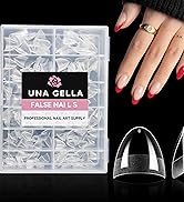 UNA GELLA Short Almond Fake Nails