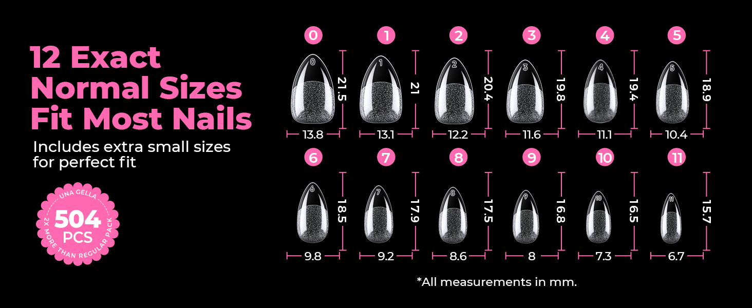 nail tips short almond