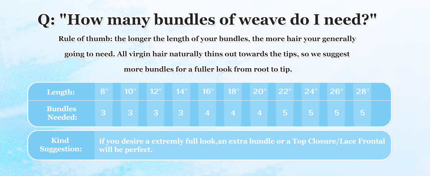 weave bundles human hair