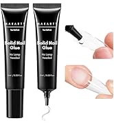 Makartt Nail Glue for Press On Nails: Solid Nail Gel No Lamp Needed Soft Acrylic Gel Nail Tips Fa...