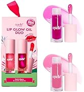 Epielle Lip Glow Oil Duo, Berry & Pink, 2 x 0.21 fl. oz.