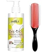 Curl Defining Cream - Curling Perfection for Wavy Hair, Anti-Frizz Hair Smoothing Cream to Define...