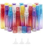 Kesell 20Pack Mini Perfume Spray Bottles 5ml Colorful Glass Fine Mist Sprayer Empty Spray Bottles...