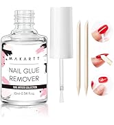 Makartt Nail Glue Remover for Press on Nails: 10ML Glue Off for Nail Tips Acrylic Nails Fake Nail...