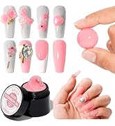 Gellen Gel Builder for Nails Colored, Non-stick 3D Carving Gel for Nail Art Color Number 02 Nude ...