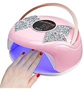 U V Light for Gel Nails, 288W Nail Lamp LED Nail Lamp Professional with 4 Timer, 45 Lamp Beads an...