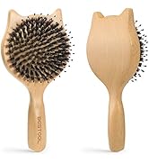 Hair Brush, BESTOOL Small Travel Hair Brushes for Women, Men or Kids, Wooden Toddler Boar Bristle...
