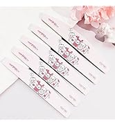 QQPPOLIU Nail File (100/180 Grit) Reusable and Washable Nail Files Grinding Strip with Animal Pat...