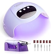 Gellen UV LED Nail Lamp with Electric Nail Drill, 72W UV Light Nail Dryer for Nails, Nail Files f...